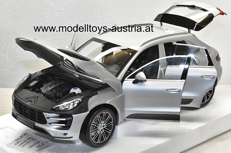 Porsche Macan Turbo SUV 2013 silber metallik 1:18