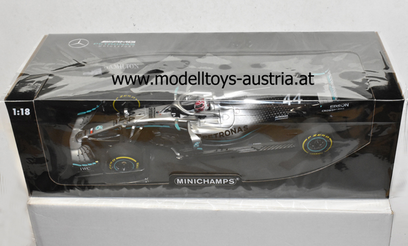 Mercedes AMG Petronas F1 W10 EQ Power+ 2019 Lewis HAMILTON WELTMEISTER Sieger China GP 1:18 Minichamps