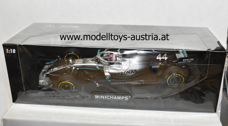 Mercedes AMG Petronas F1 W10 EQ Power+ 2019 Lewis HAMILTON WELTMEISTER Sieger China GP 1:18 Minichamps
