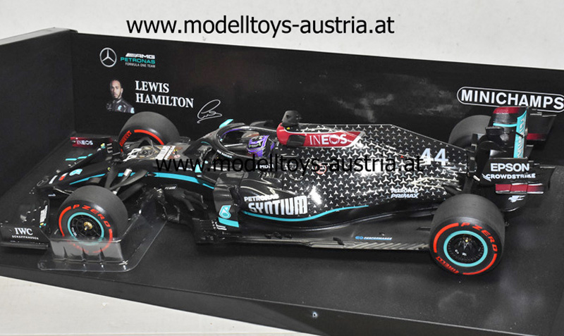 Mercedes AMG Petronas F1 W11 EQ Power+ 2020 Lewis HAMILTON Weltmeister Sieger Toskana GP Mugello 1:18 Minichamps