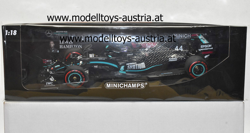 Mercedes AMG Petronas F1 W11 EQ Power+ 2020 Lewis HAMILTON Weltmeister Sieger Toskana GP Mugello 1:18 Minichamps