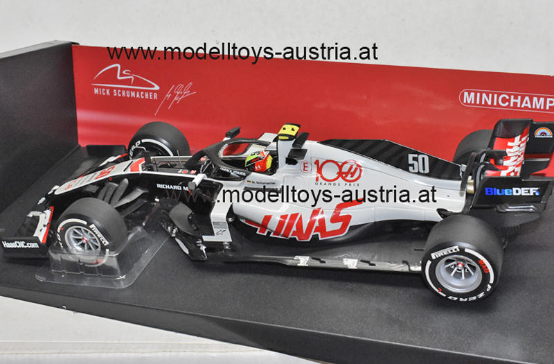 Haas F1 VF-20 Ferrari 2020 Mick Schumacher Abu Dhabi GP 1:18