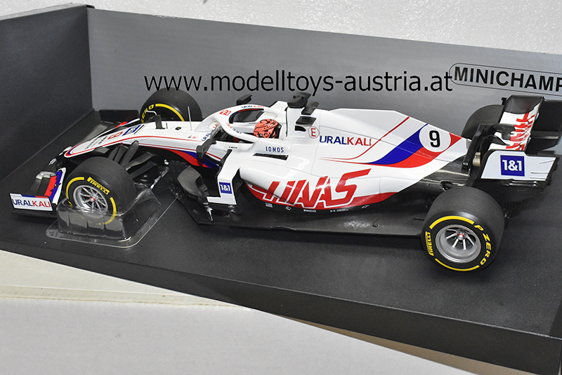 Haas F1 VF-21 Uralkali Ferrari 2021 Nikita Masepin Bahrain GP 1:18