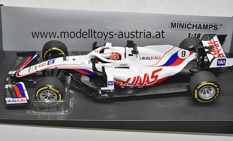 Haas F1 VF-21 Uralkali Ferrari 2021 Nikita Masepin Bahrain GP 1:18