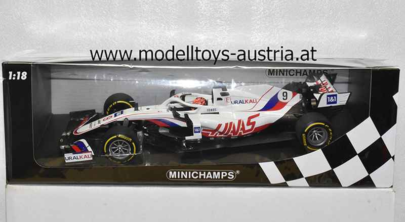 Haas F1 VF-21 Uralkali Ferrari 2021 Nikita Masepin Bahrain GP 1:18