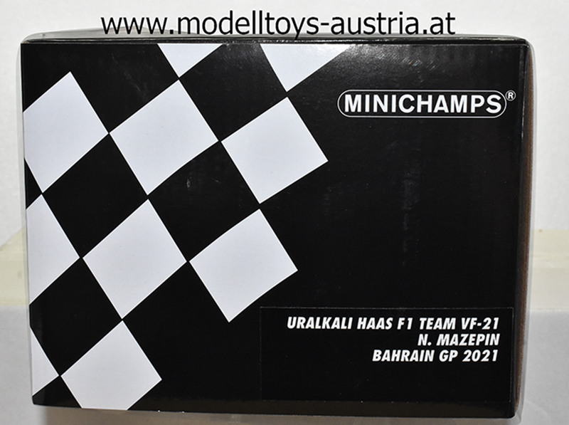 Haas F1 VF-21 Uralkali Ferrari 2021 Nikita Masepin Bahrain GP 1:18