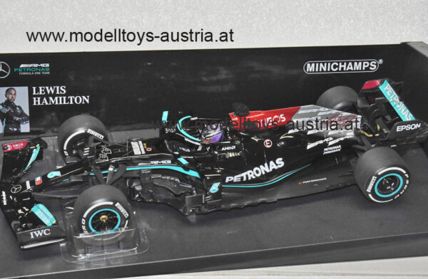 Mercedes AMG Petronas F1 W12 PERFORMANCE 2021 Lewis HAMILTON Bahrain GP 1:18 Minichamps