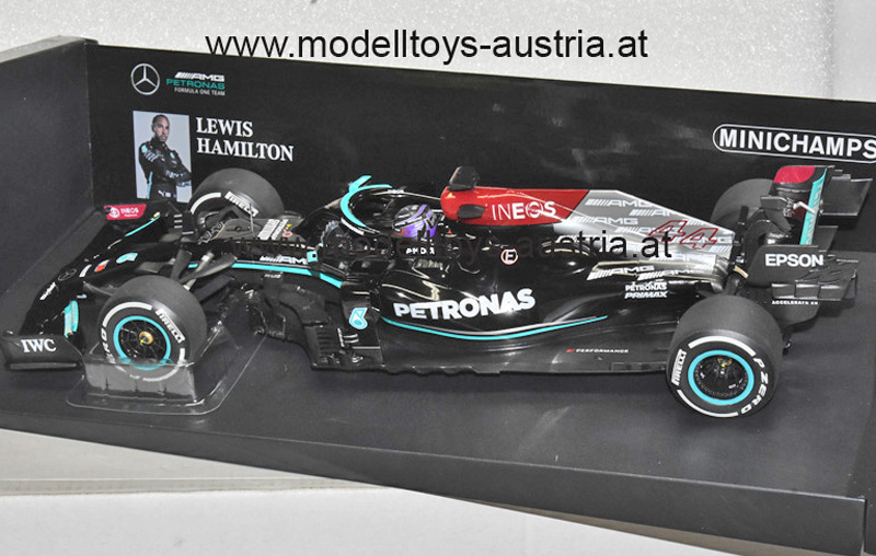 Mercedes AMG Petronas F1 W12 PERFORMANCE 2021 Lewis HAMILTON Bahrain GP 1:18 Minichamps