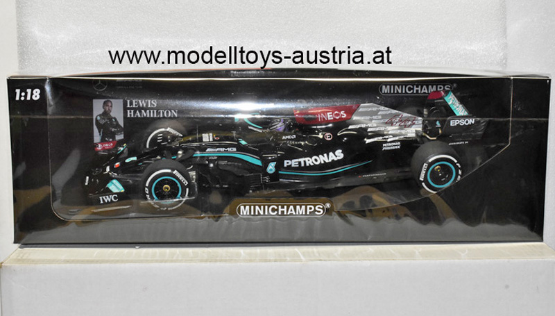 Mercedes AMG Petronas F1 W12 PERFORMANCE 2021 Lewis HAMILTON Bahrain GP 1:18 Minichamps
