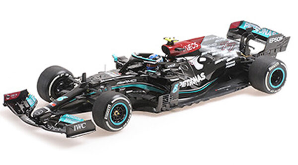 Mercedes AMG Petronas F1 W12 PERFORMANCE 2021 Valtteri BOTTAS Bahrain GP 1:18 Minichamps