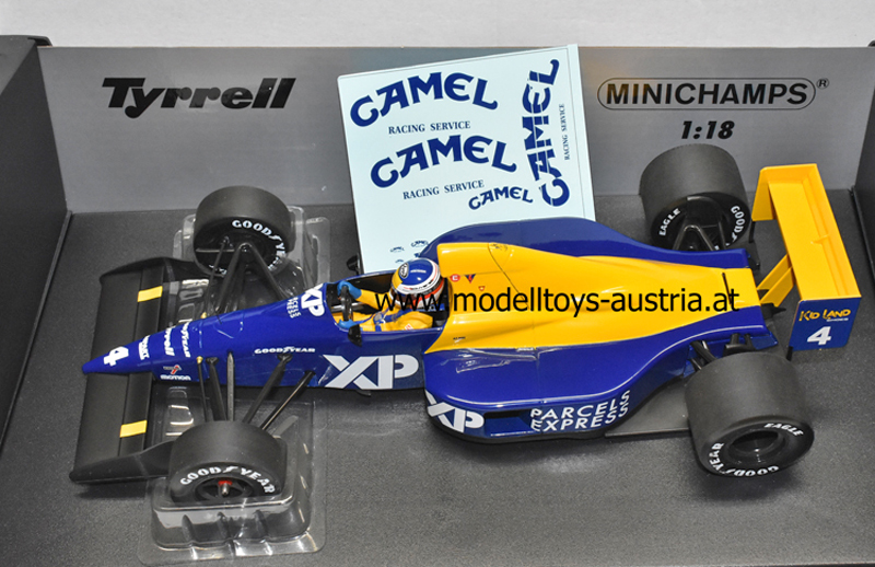 Tyrrell 018 Ford 1989 Jean ALESI F1 Debüt 4. Platz Frankreich GP 1:18