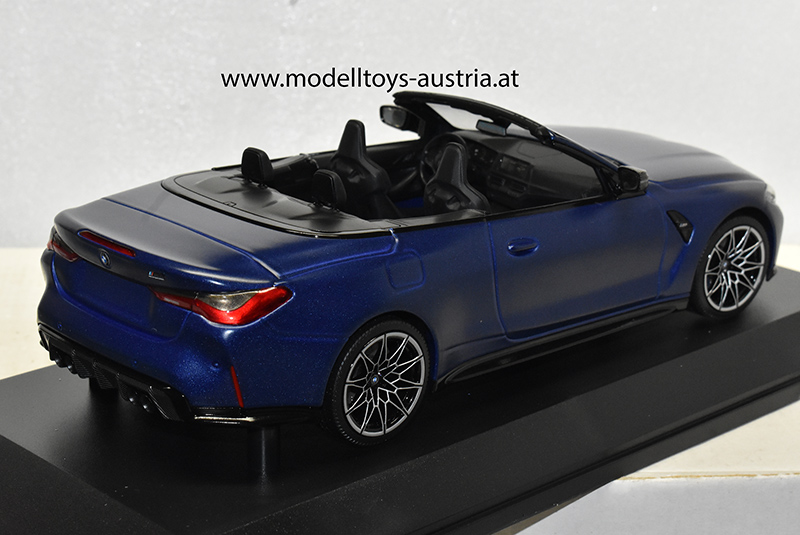 BMW G83 Cabrio M4 2021 matt blau metallik 1:18
