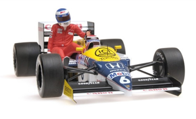 Williams FW11 Honda 1986 Deutschland GP KEKE ROSBERG RIDING ON NELSON PIQUET 1:18