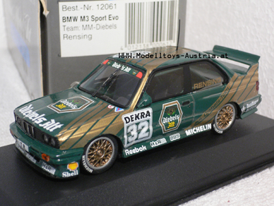 BMW M3 E30 DTM 1991 RENSING 1:43