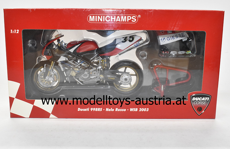 Ducati 998 RS 2003 World Superbike Nello RUSSO 1:12