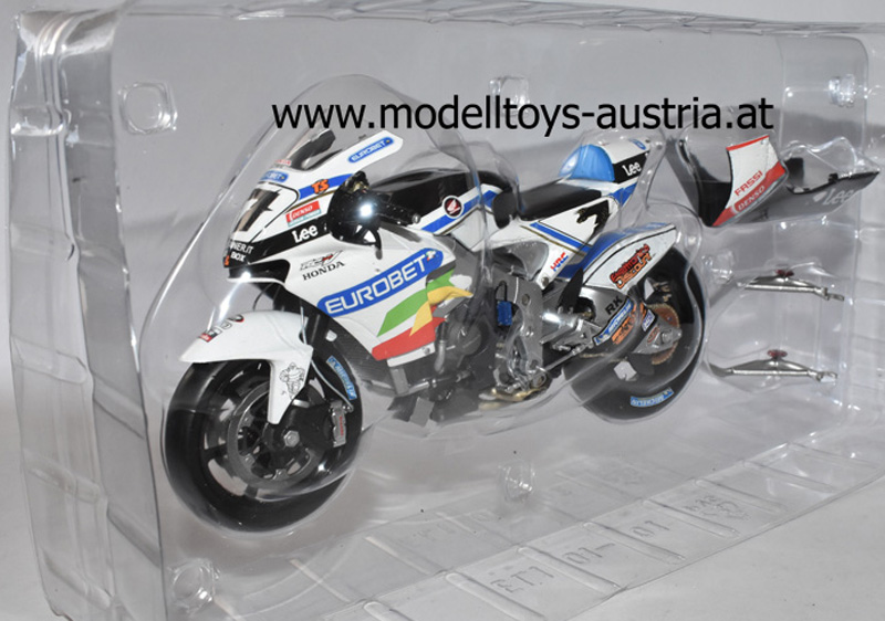Honda RC212V 2007 Moto GP Carlos CHECA 1:12 Box Beschädigt