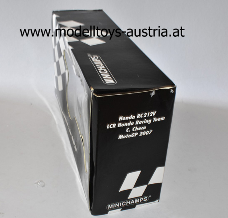 Honda RC212V 2007 Moto GP Carlos CHECA 1:12 Box Beschädigt