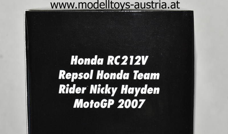 Honda RC212V 2007 Moto GP Nicky HAYDEN Repsol Team 1:12