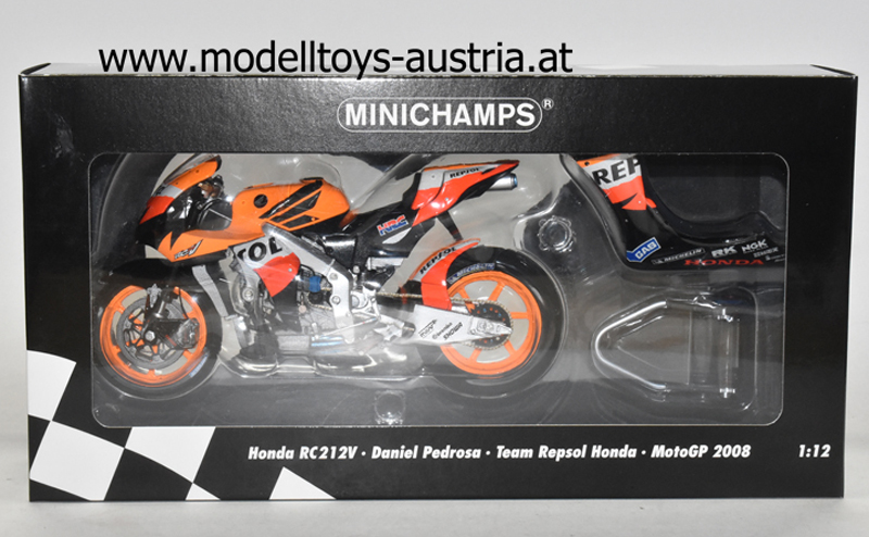 Honda RC212V 2008 Moto GP Dani PEDROSA Team REPSOL 1:12