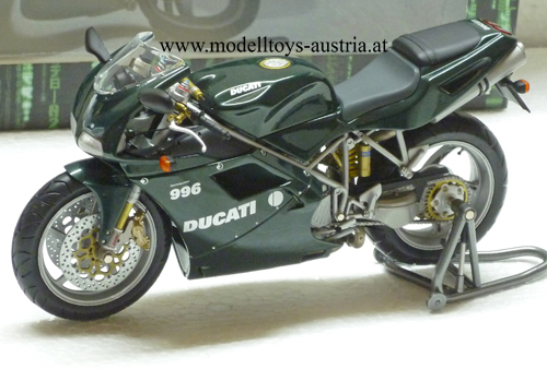 Ducati 996 2003 MATRIX RELOADED dunkelgrün metallik 1:12