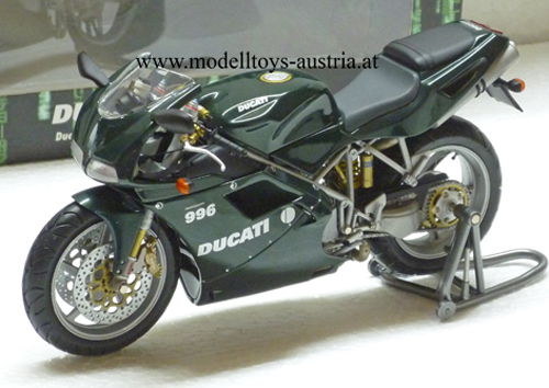 Ducati 996 2003 MATRIX RELOADED dunkelgrün metallik 1:12