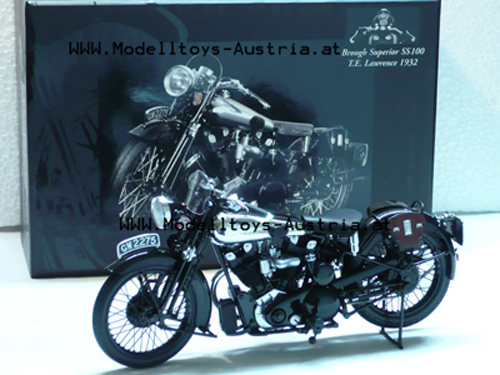 Brough Superior SS100 T.E. Lawrence 1932 schwarz 1:12