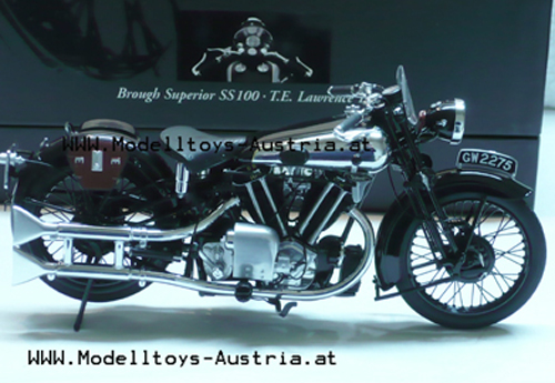 Brough Superior SS100 T.E. Lawrence 1932 schwarz 1:12