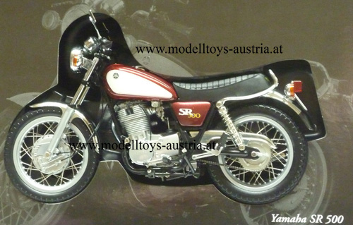 Yamaha SR 500 1998 rot metallik 1:12