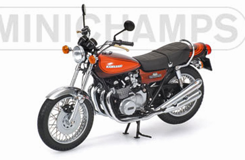Kawasaki Z1 900 Super 4 1972 candy orange / braun 1:12