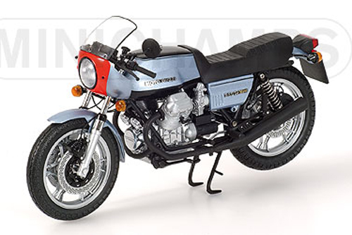 Moto Guzzi 850 MK I Le Mans 1976 silberblau metallik 1:12