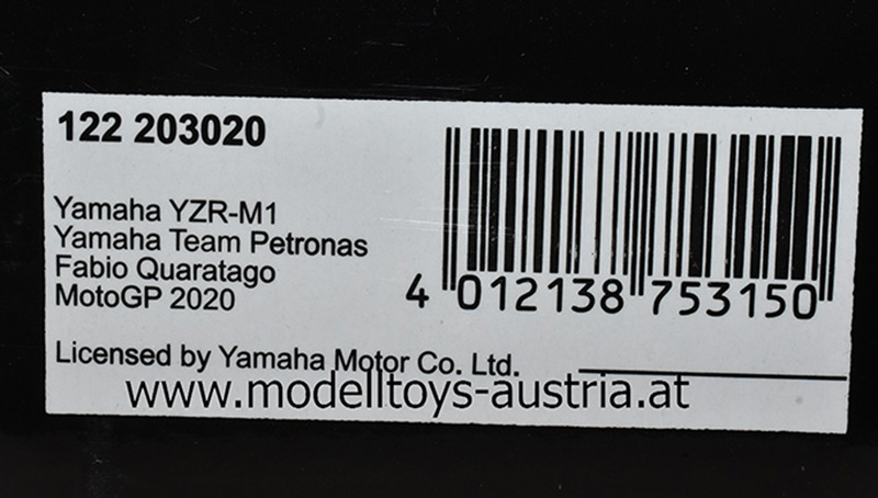Yamaha YZR-M1 2020 Moto GP Fabio QUARTARARO 1:12
