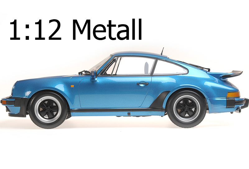 Porsche 911 930 Coupe G Modell Turbo 1977 blau metallik 1:12