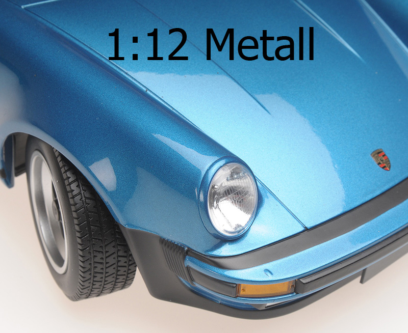 Porsche 911 930 Coupe G Modell Turbo 1977 blau metallik 1:12