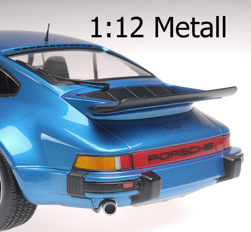 Porsche 911 930 Coupe G Modell Turbo 1977 blau metallik 1:12