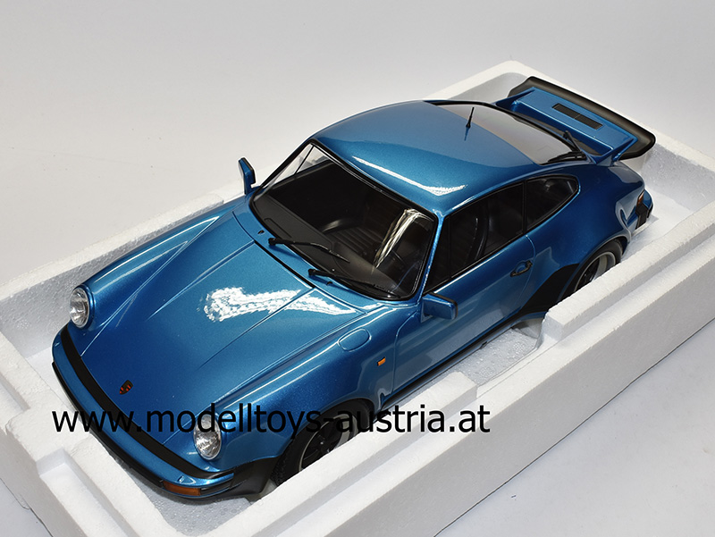 Porsche 911 930 Coupe G Modell Turbo 1977 blau metallik 1:12