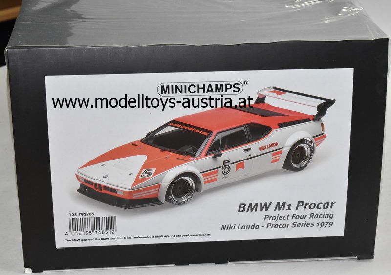 BMW E26 M1 1979 Project four Racing Procar Hockenheim Sieger Niki LAUDA 1:12
