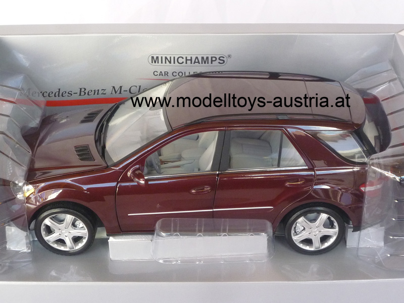 Mercedes Benz W164 SUV M Klasse ML 2005 - 2011 dunkelrot metallik 1:18