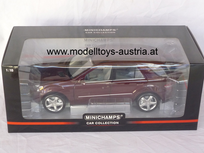 Mercedes Benz W164 SUV M Klasse ML 2005 - 2011 dunkelrot metallik 1:18