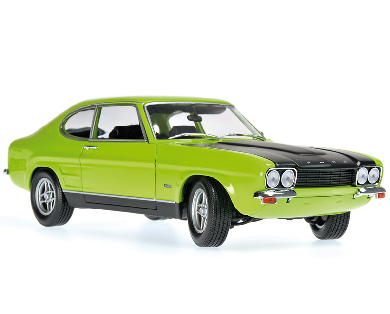 Ford Capri I RS 2600 1970 grün / schwarz 1:18