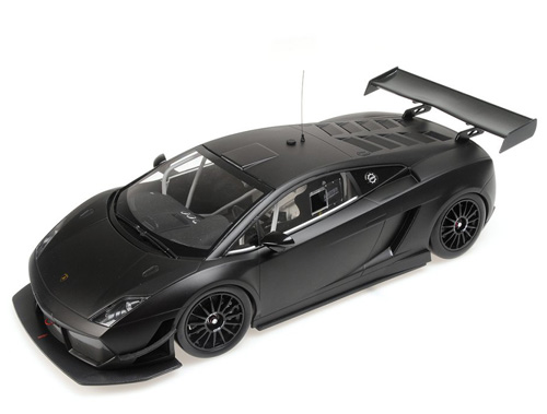 Lamborghini Gallardo LP600 GT3 Strassenversion 2011 matt schwarz 1:18