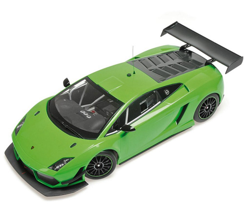 Lamborghini Gallardo LP600 GT3 Strassenversion 2011 grün 1:18
