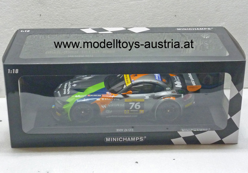 BMW Z4 E89 GT3 2014 24 Stunden Rennen Dubai AUBERLEN / CAMERON / DALLA LANA / WERNER 1:18