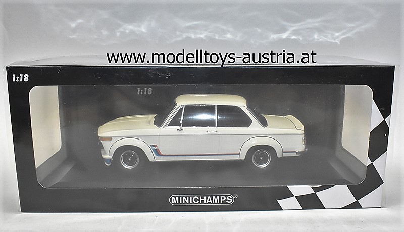 BMW 2002 E20 2002 Turbo 1973 weiss 1:18 Minichamps