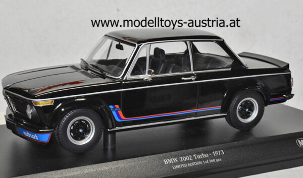 BMW 2002 E20 2002 Turbo 1973 schwarz 1:18 Minichamps