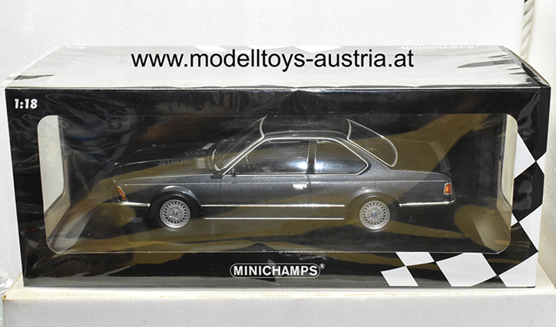 BMW E24 635 CSI Coupe 1982 grau metallik 1:18 Minichamps