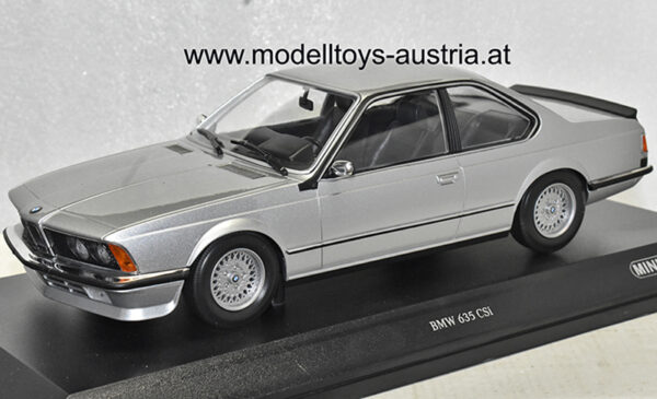BMW E24 635 CSI Coupe 1982 silber metallik 1:18 Minichamps