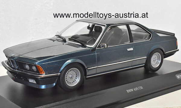 BMW E24 635 CSI Coupe 1982 Petrol metallik 1:18 Minichamps