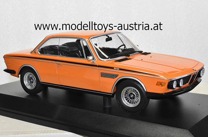 BMW E9 3.0 CSL Coupe 1971 orange 1:18