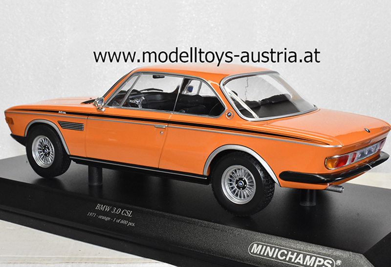 BMW E9 3.0 CSL Coupe 1971 orange 1:18