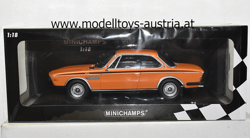BMW E9 3.0 CSL Coupe 1971 orange 1:18